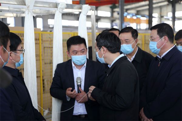 2020年4月14日辽宁省副省长张立林莅临辽宁Kaiyun环保产业园